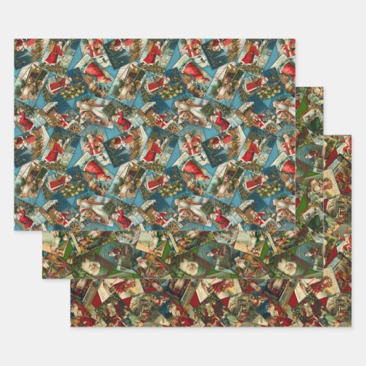 Santa Wrapping Sheets Inpakpapier Vel (Set)