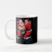 Santa Wrestling Lover Funny Wrestler Xmas Christma Koffiemok (Links)