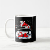 Santa Wrestling Lover Wrestler Christmas Xmas Paja Koffiemok (Links)