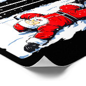 Santa Wrestling Lover Wrestler Christmas Xmas Paja Poster (Hoek)