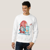 Santa Xmas Express Funny Couple's Matching T-shirt (Voorkant volledig)