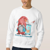 Santa Xmas Express Funny Couple's Matching T-shirt (Voorkant)