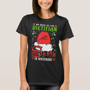 Santa Xmas pyjama's zijn mooi voor de diëtitische  T-shirt