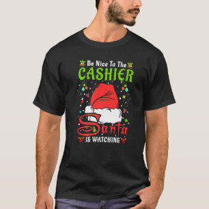 Santa Xmas pyjama's zijn mooi voor de kassier Chri T-shirt