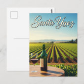 Santa Ynez California Briefkaart (Voorkant / Achterkant)