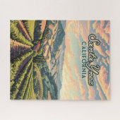 Santa Ynez California Vineyard Winery Retro Legpuzzel (Horizontaal)