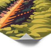 Santa Ynez California Vineyard Winery Retro Poster (Hoek)