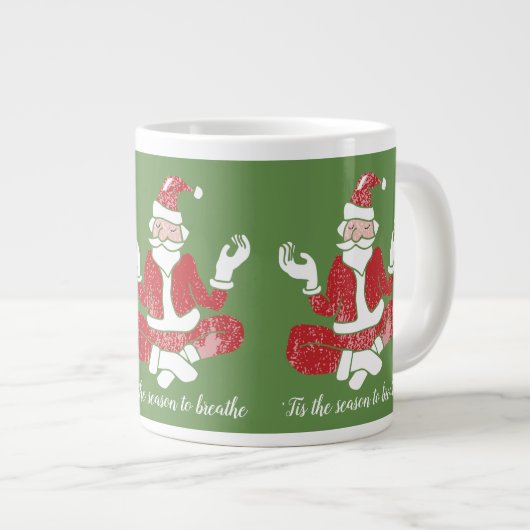 Santa Yoga | Jumbo-Mok Grote Koffiekop (Voorkant rechts)