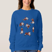 Santa yoga Kerstmis Jumper Sweatshirt (Voorkant)