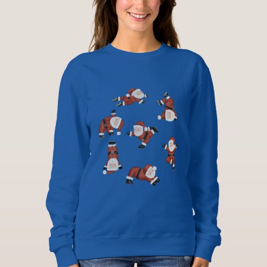 Santa yoga Kerstmis Jumper Sweatshirt (Voorkant)