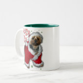 Santa Yorkie Coffee Mok (Voorkant links)