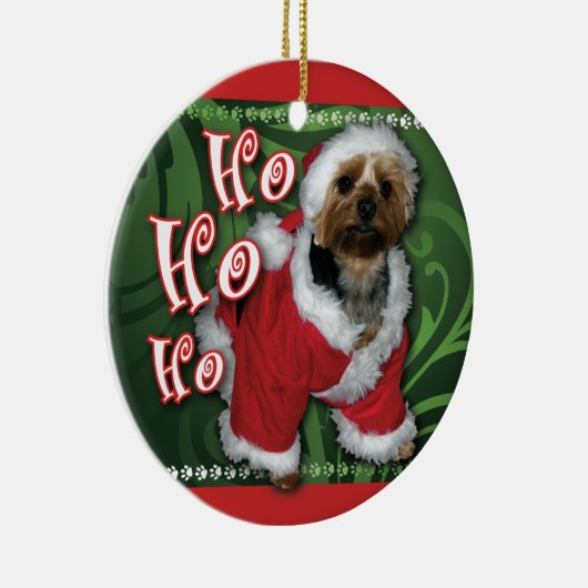 Santa Yorkie Ornament (Rechts)