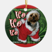 Santa Yorkie Ornament (Voorkant)