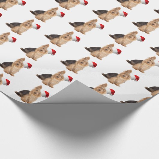 Santa Yorking-inpakpapier Cadeaupapier (Hoek)