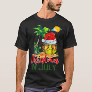 Santa Zachte Ll Enkelvoudige Xmas Lichten Kerstmis T-shirt