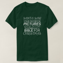SANTA ZAG UW FACEBOOK AFBEELDINGEN KLEDING EN BIBL T-SHIRT