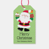 Santa Zakelijk Cadeaulabel (Achterkant)