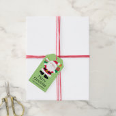 Santa Zakelijk Cadeaulabel (Met Touw)