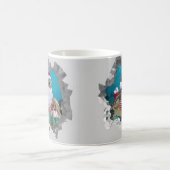 Santa Zee Schildpad met Kerstmis Pet gebroken wand Koffiemok (Center)