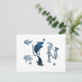 Santa Zee Turtle Briefkaart (Staand voorkant)