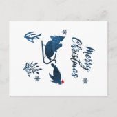 Santa Zee Turtle Briefkaart (Voorkant)