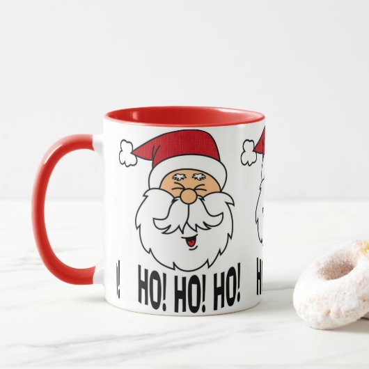 **SANTA ZEGT HO HO HO HO HO** LEUKE KERSTMIS MOK (Met donut)