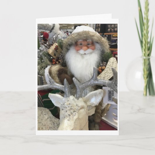 SANTA ZEGT "MERRY CHRISTMAS" AAN U KAART (Voorkant)