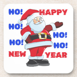SANTA ZEGT: NIEUW JAAR. HO! HO! HO! BIER ONDERZETTER