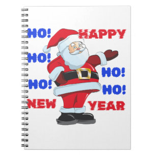 SANTA ZEGT: NIEUW JAAR. HO! HO! HO! NOTITIEBOEK