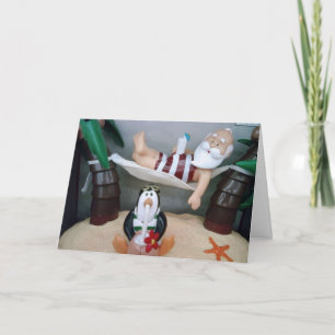 SANTA ZEGT "RELAX AND ENJOY" CHRISTMAS FEESTDAGEN KAART