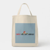Santa zei redden dieren rendier kerstvakantie tote bag (Achterkant)