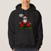 Santa Zen Yoga-feestdag Hoodie (Voorkant)