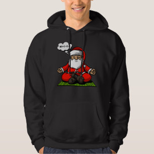 Santa Zen Yoga-feestdag Hoodie