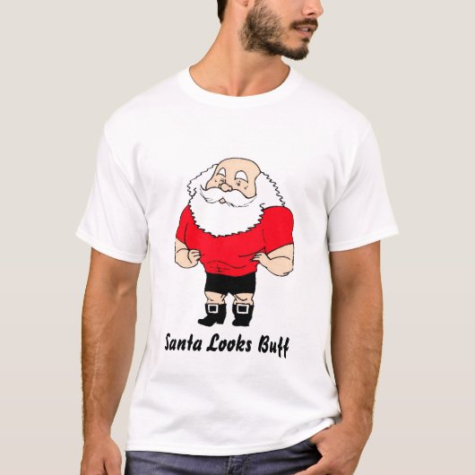 Santa Ziet Buff T-shirt (Voorkant)