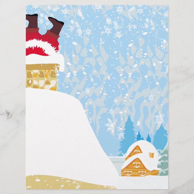 santa zit vast in chimney (Voorkant)