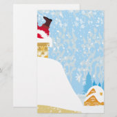 santa zit vast in chimney briefpapier (Voorkant / Achterkant)