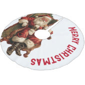  Santa Zittend in een Comfortabele Stoel Kerstmis Kerstboom Rok (Gekanteld)