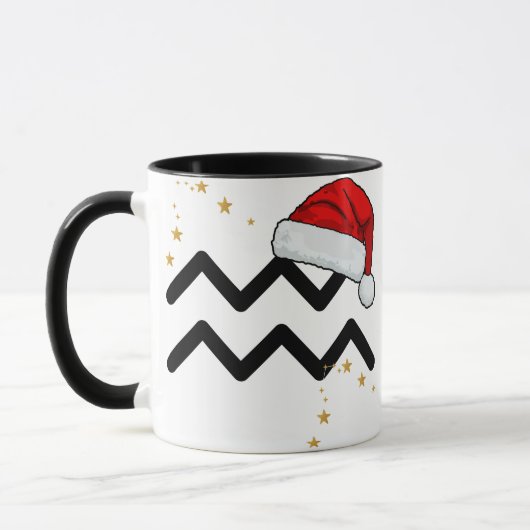 Santa Zodiac Aquarius Mug Mok (Links)