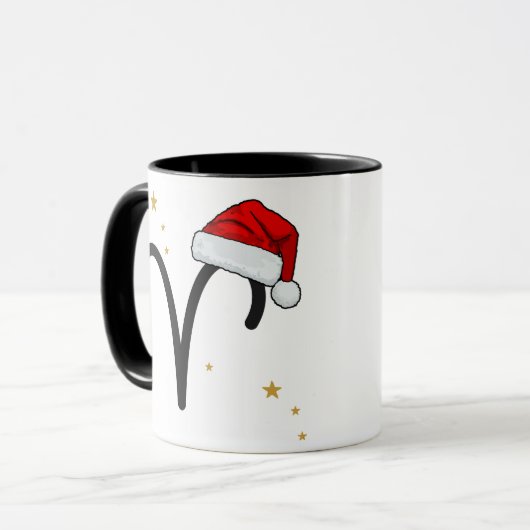 Santa Zodiac Aries Mug Mok (Voorkant links)