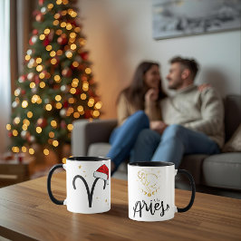 Santa Zodiac Aries Mug Mok