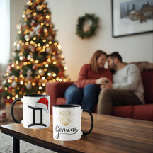 Santa Zodiac Gemini Mug