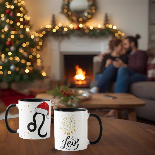 Santa Zodiac Leo Mug Mok
