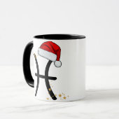 Santa Zodiac Pisces Mug Mok (Voorkant links)