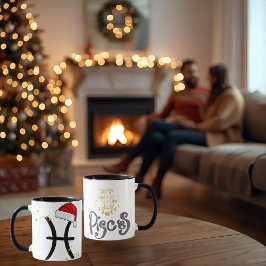 Santa Zodiac Pisces Mug Mok