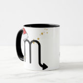 Santa Zodiac Scorpio Mug Mok (Voorkant links)