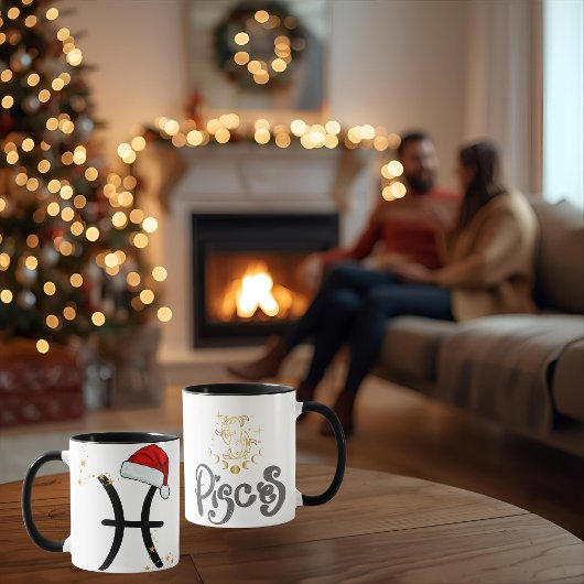 Santa Zodiac Vissen Mok