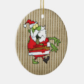 Santa Zombie Keramisch Ornament (Rechts)