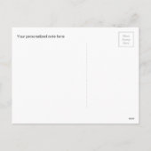 Santa zwaaien met groet en naam feestdagenkaart (Achterkant)