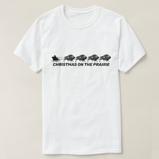Santa'a Sleigh met Bison T-shirt (Design voorkant)