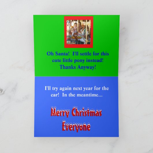 Santababy Feestdagen Kaart (Binnen)